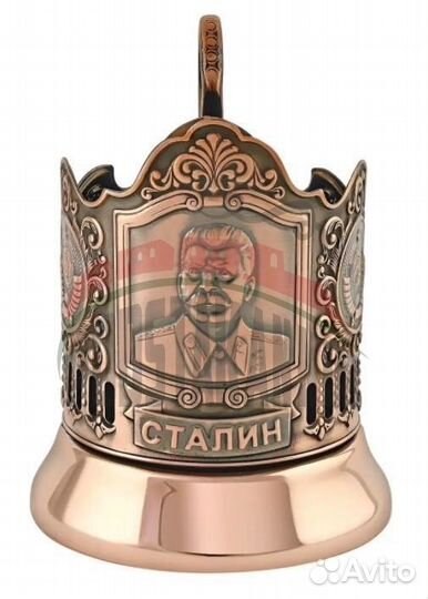 Набор чайный медный ретро на 6 персон