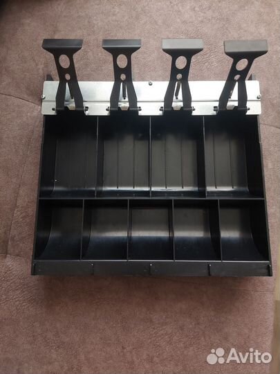 Лоток для денег в ящик стола ккмка черный