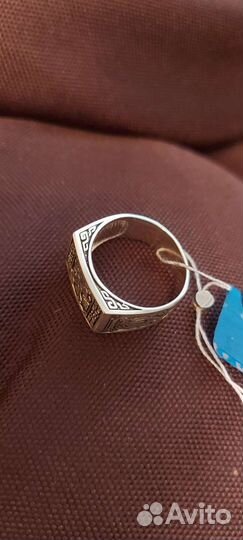 Мужское кольцо серебро 925 пр 18 р новая с биркой