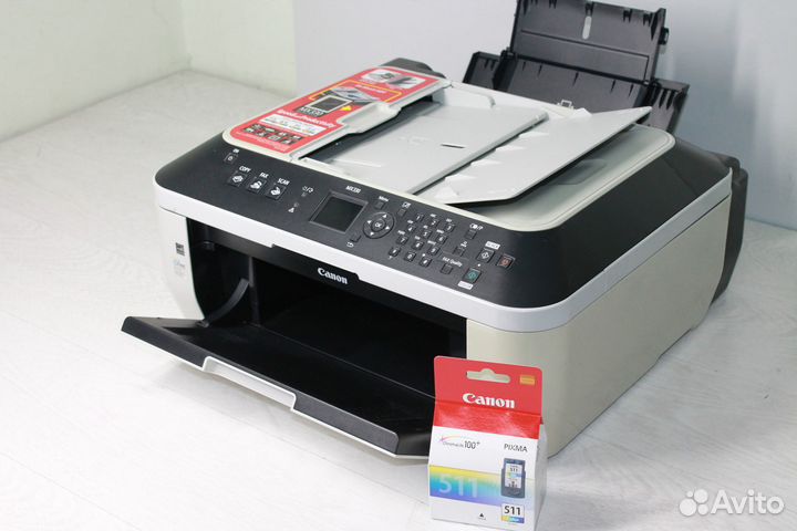 Мфу Canon MX330 с апд (заправлен+новый картридж)