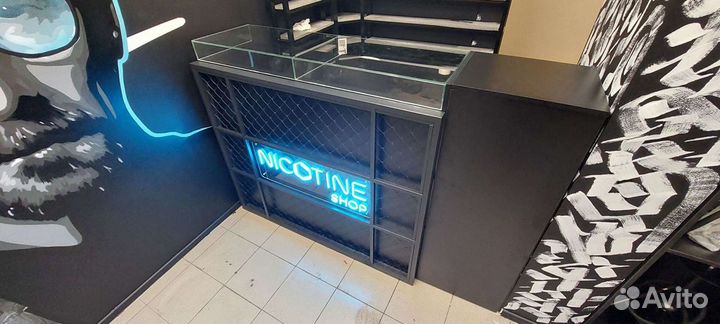 Стойка ресепшн для магазина табачной продукции