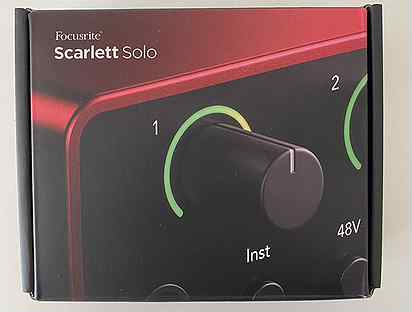 Focusrite scarlett solo 4rd gen