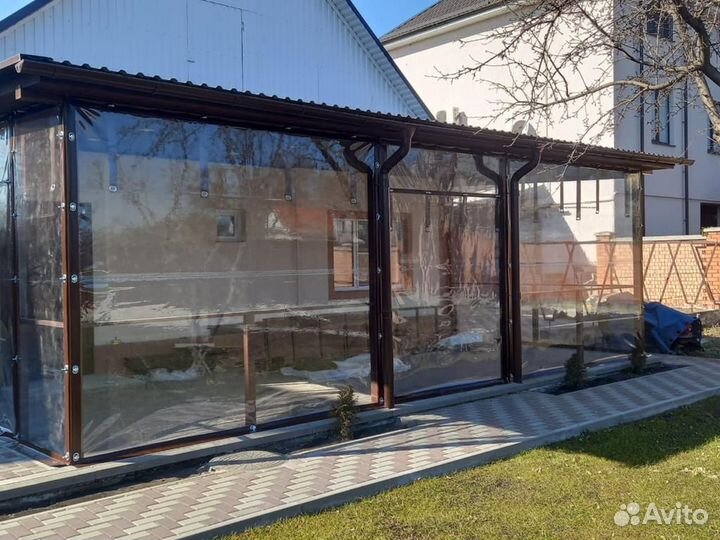 Мягкие окна для беседки