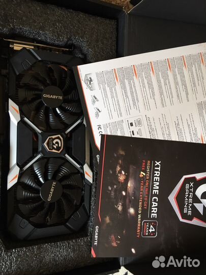 Не рабочая Gigabyte Geforce gtx 1060 6gb