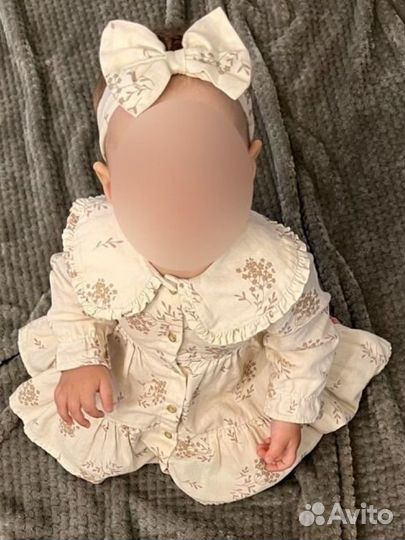 Платье нарядное для девочки 68-74