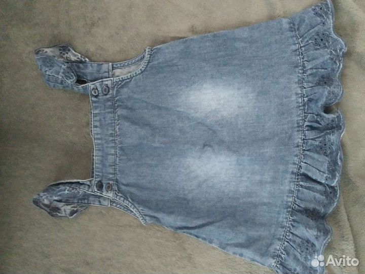 Джинсовые платья на девочку р.80-86