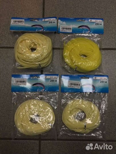 Рыболовная резинка 20м 2 2.5 3 4мм