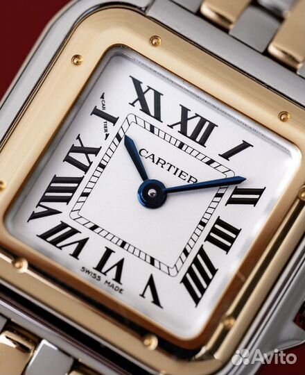 Часы cartier panthere steel gold