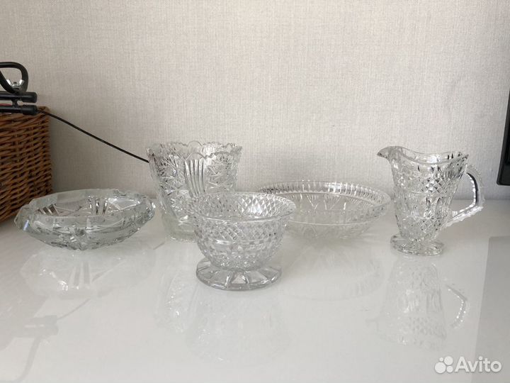 Набор столовой посуды хрусталь