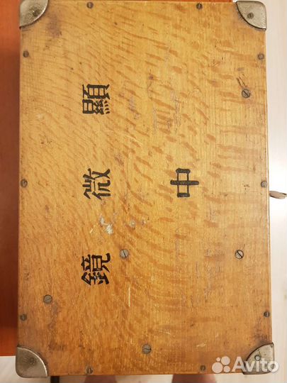 Прекрасный антикварный японский микроскоп Tiyoda