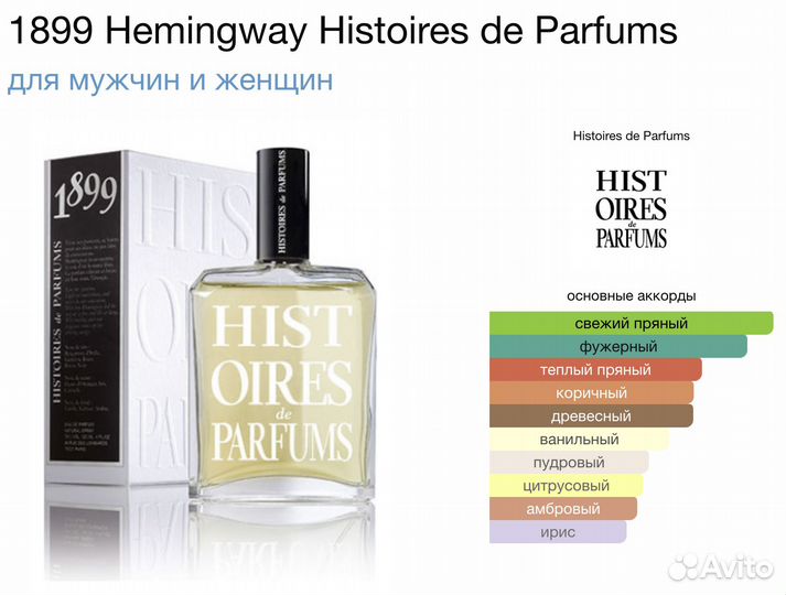 Histoires de Parfums 1899 Hemingway