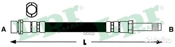Шланг тормозной BMW E81/E87/E90/E91/E92/E93 зад