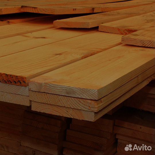 Шлифованные доски лиственницы 50x150 мм, для профессионального использования