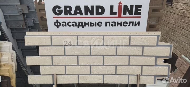 Фасадные панели Grand Line Кирпич Состаренный 