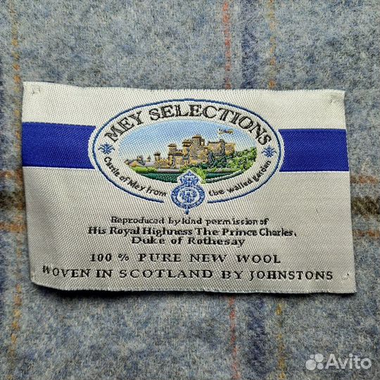 Винтажный шерстяной шарф Johnstons of Scotland