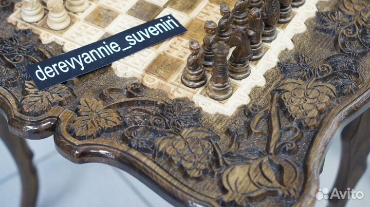 Шахматный столик 3в1 нарды, шахматы, шашки