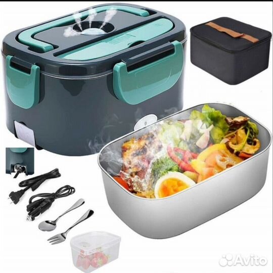 Ланч бокс с подогревом и термосумкой