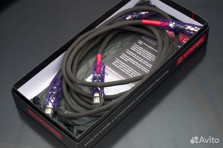 Межблочный кабель 2 м XLR Tellurium Ultra Black II