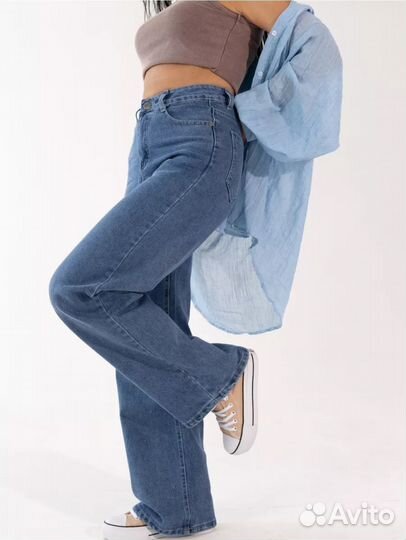 Джинсы трубы женские новые