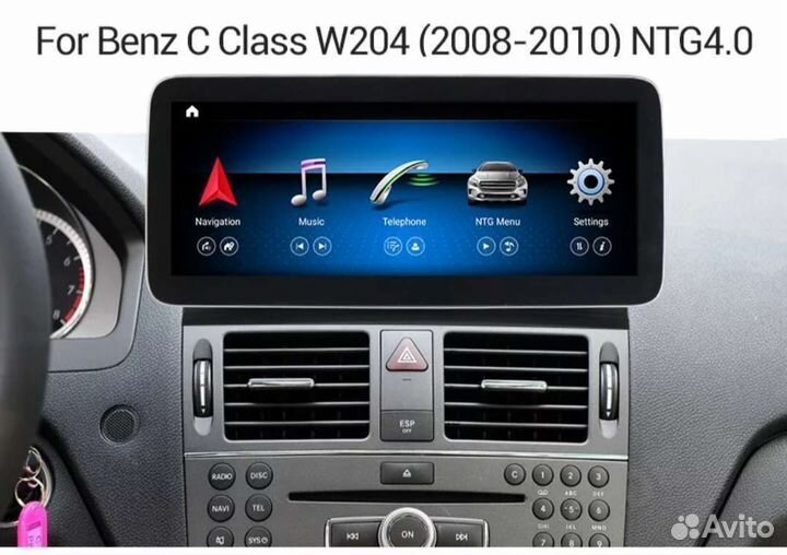 Штатная магнитола Мерседес C-класс w204 андройд