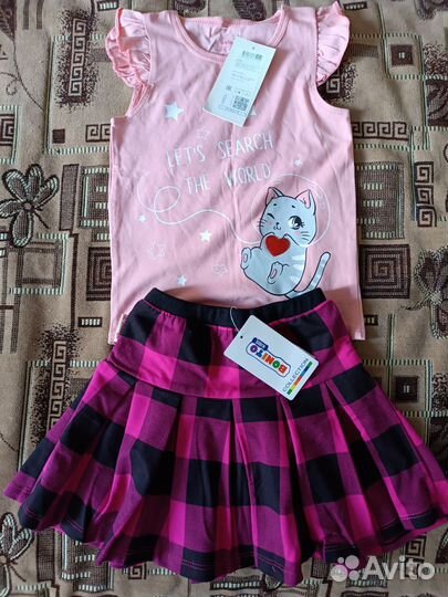 Вещи для девочки новые 98-104