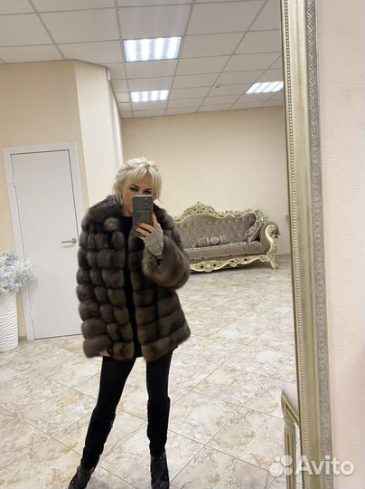 Шуба из соболя баргузинского
