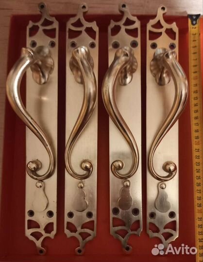 Ручки латунь. литые стиль 