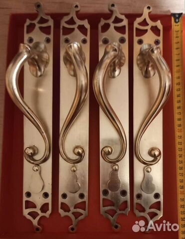 Ручки латунь. литые стиль 