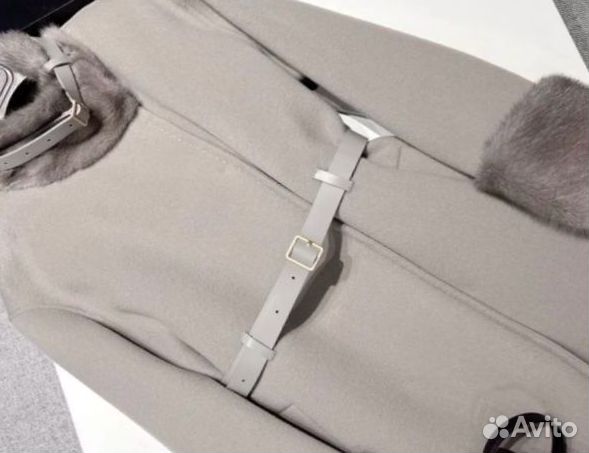 Пальто из кашемира и меха от Loro Piana FAL2251