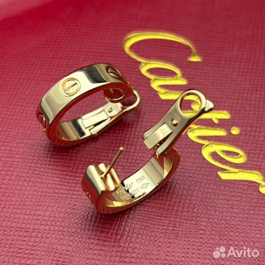 Серьги cartier love