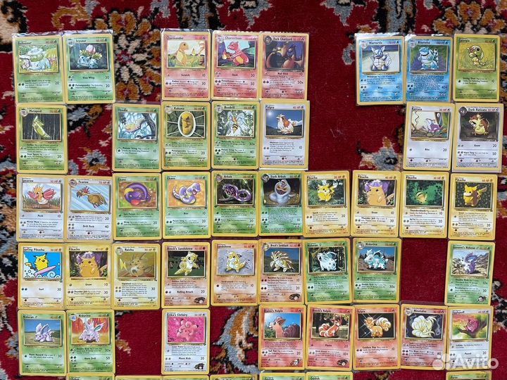 Винтажные карточки Покемон 1999 оригинал
