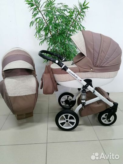 Коляска 2в1 Alis Lambada (кофейный текстиль)
