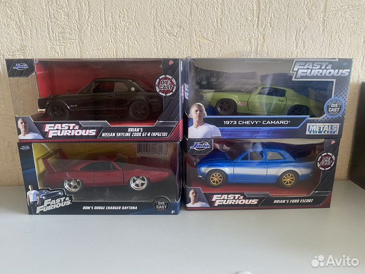 Форсаж jada 1:32 4 шт fast and furious
