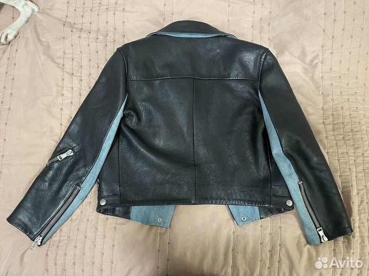Кожаная куртка косуха acne