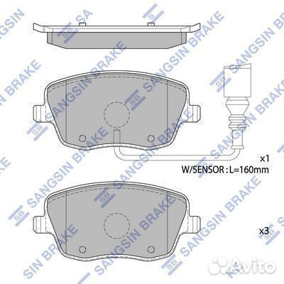 Колодки дисковые передние skoda fabia 2.0i 16v 01