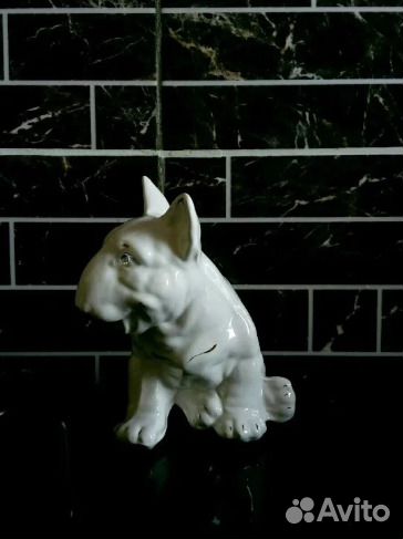 Бультерьер фигурка керамическая