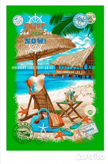 Полотенце-покрывало пляжное новое