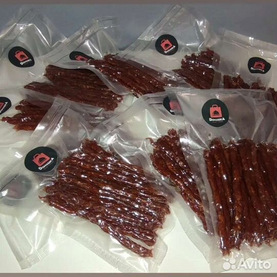 Куриные чипсы, джерки, пивчики, куриные колбаски