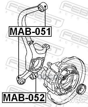 Сайлентблок цапфы mitsubishi galant 92-03