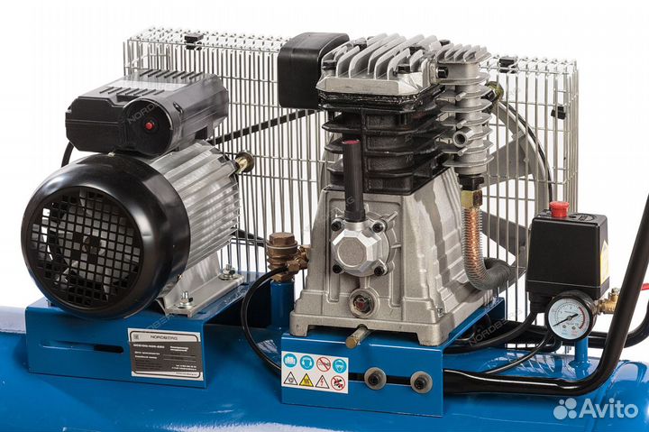 Компрессор поршневой с ременным приводом