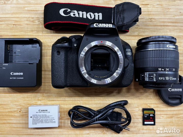 Canon 600d kit сумка+флешкарта