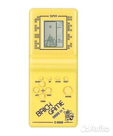Tetris Brick Game 9999 in 1 (цвет желтый)