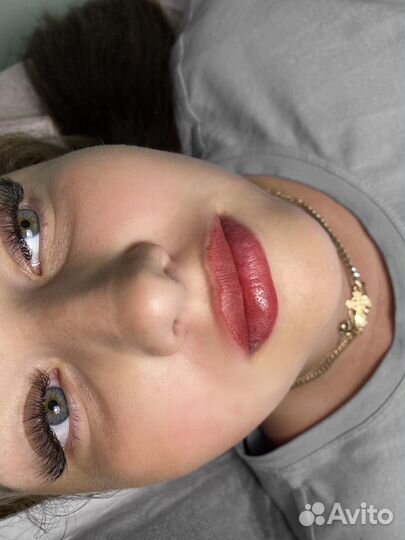 Перманентный макияж бровей и губ