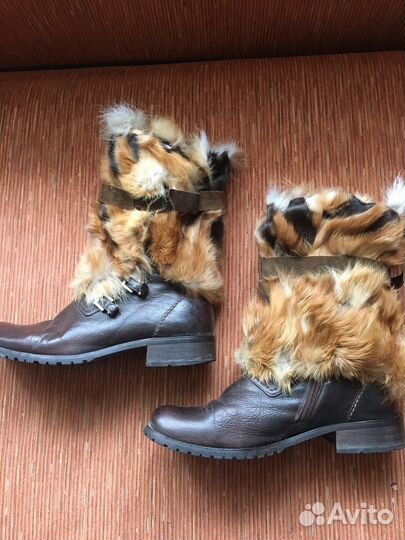 Гетры меховые лиса hand made