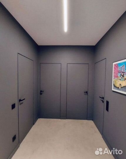 Скрытые двери под отделку