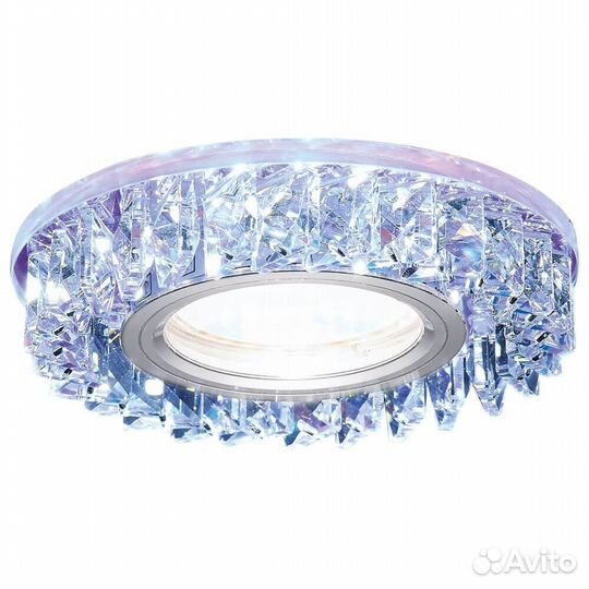 Светильник встраиваемый металлический и стеклянный