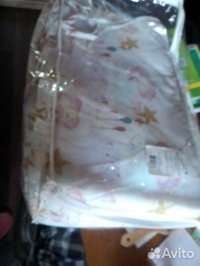 Мягкий бортик для детской кроватки 115/35 и 58/35