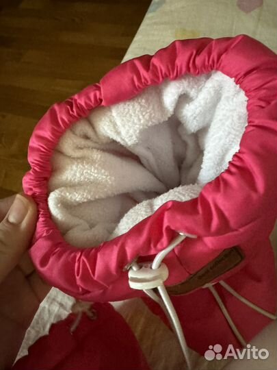 Пинетки и варежки зимние