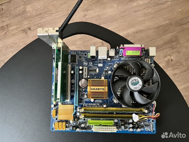 Матплата Gigabyte GA-G31M-ES2L, процессор, озу, бп