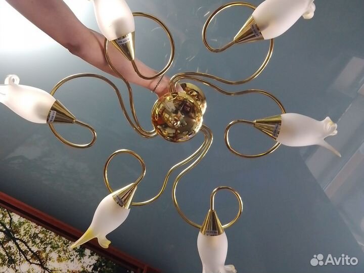 Люстра потолочная бу